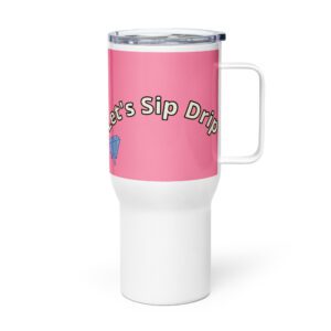 Travel mug with a handle